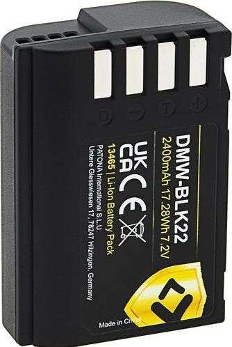 Actual product image Patona PROTECT rechargeable battery Panasonic DMW-BLK22 (Camera battery)