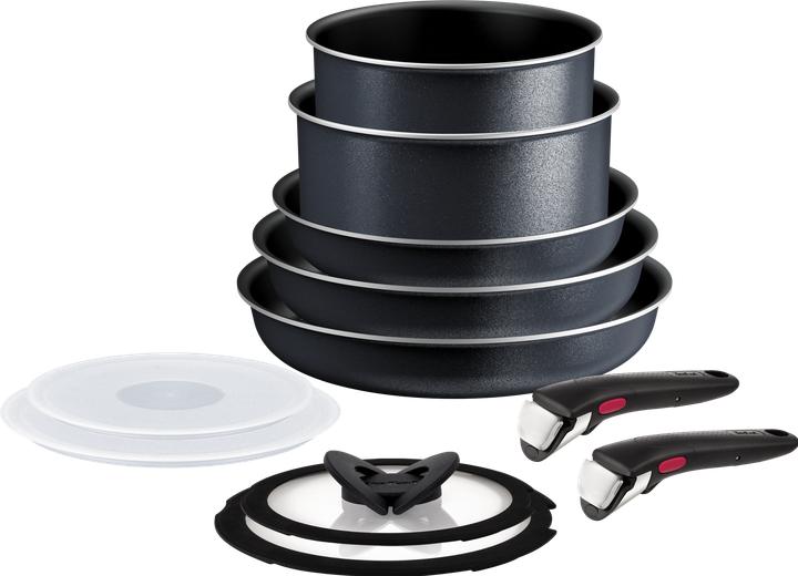 Productafbeelding Tefal Ingenio So'Light pannenset 11-delig (L72393) (Koekenpan, Kookpotten en pannenset, Steelpan, Aluminium)