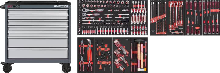 Image du produit Kraftwerk Servante d'atelier BASIC LINE BT900, 7 tiroirs 244 pcs.