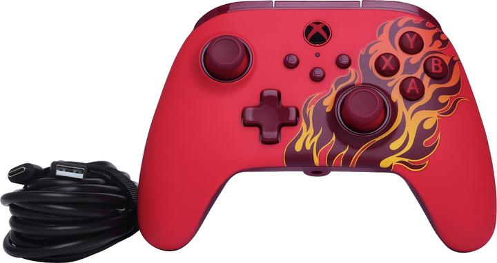 Produktbild PowerA Advantage Wired Red Blaze Controller (Rot (PC, Xbox One S, Xbox Series S, Xbox Series X)