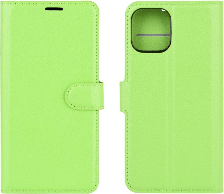 Actual product image Cover-Discount iPhone 12 / 12 Pro - Leather case cover green (Apple iPhone 12 Pro, Apple iPhone 12)