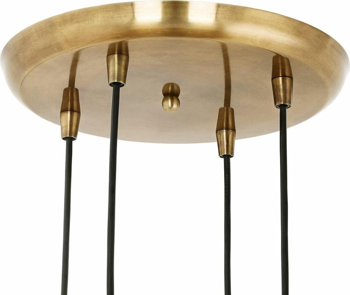 Immagine prodotto Loberon Lampada a sospensione Brontille marrone/ottone antico (E27)