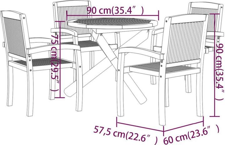Immagine prodotto vidaXL Yakez (90 cm)