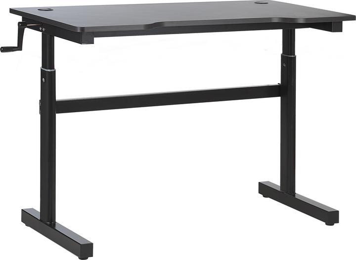 Actual product image Beliani Gaming table black 120 x 60 cm RGB LED lighting manually adjustable DURBIN