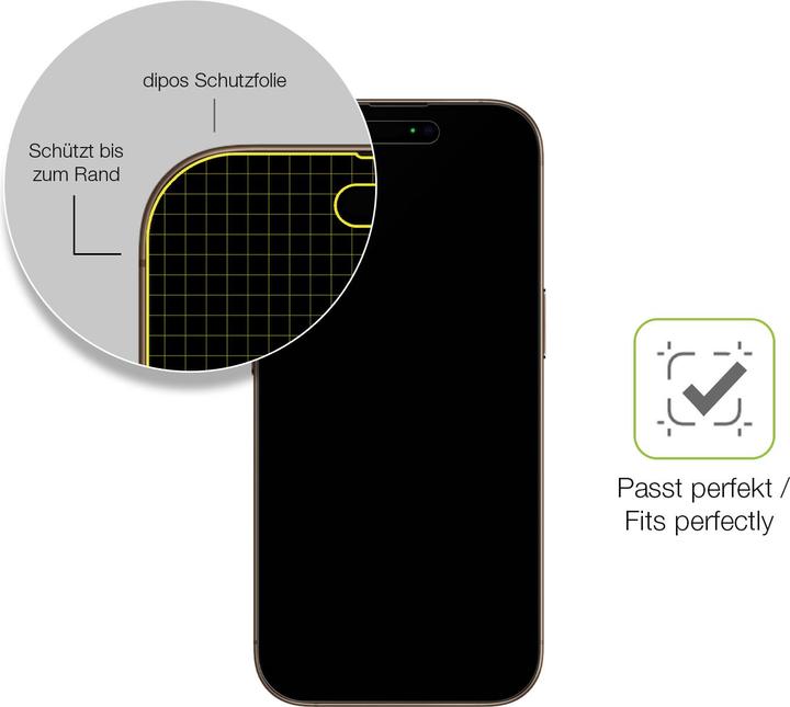 Produktbild Dipos Full Cover Schutzfolie Matt (1 Stk., Apple iPhone 16 Pro Max)