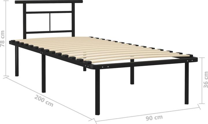 Actual product image vidaXL Bedstead (90 x 200 cm)