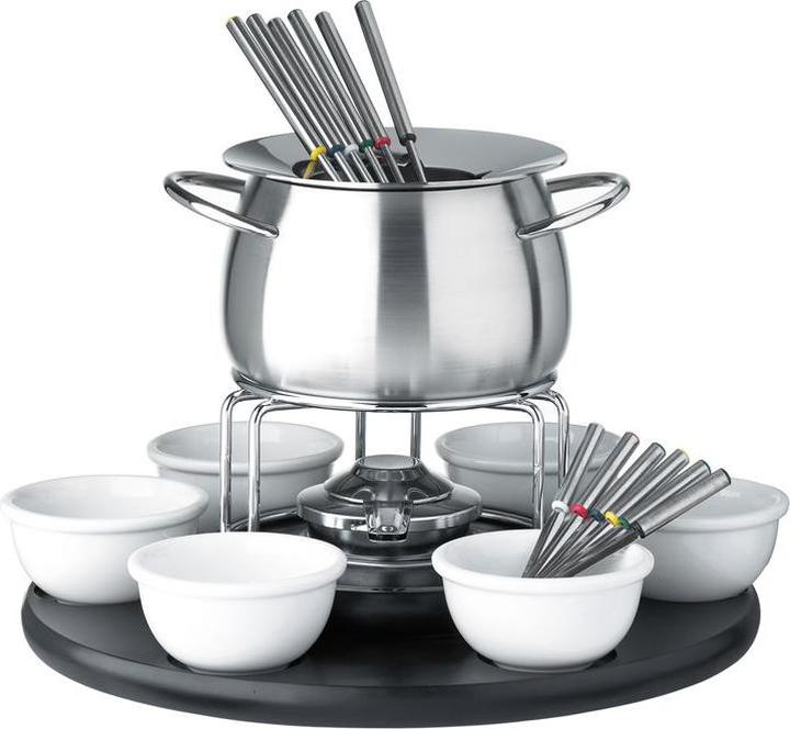 Spring Fondue-Garnitur schwarz, 22-teilig Carousel (Käsefondue)
