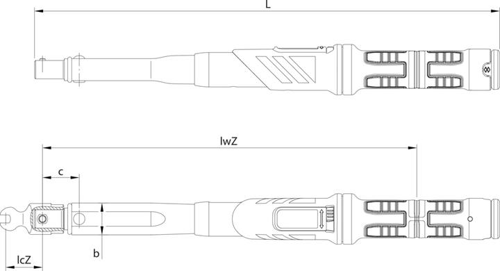Produktbild Gedore Drehmomentschlüssel DREMASTER Z 22, 250-850 Nm (1/2", 250 Nm, 850 Nm)