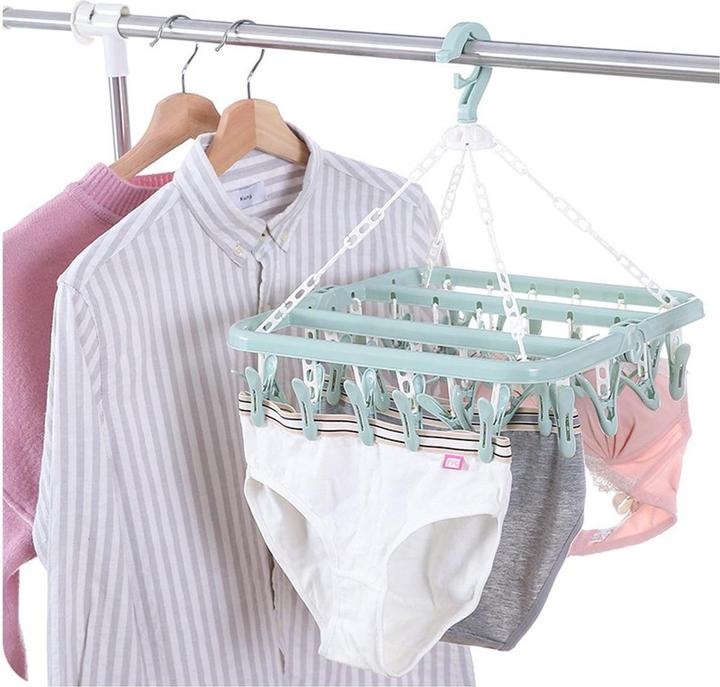 Produktbild JTI Wäscheständer für Unterwäsche - 32 Wäscheklammern