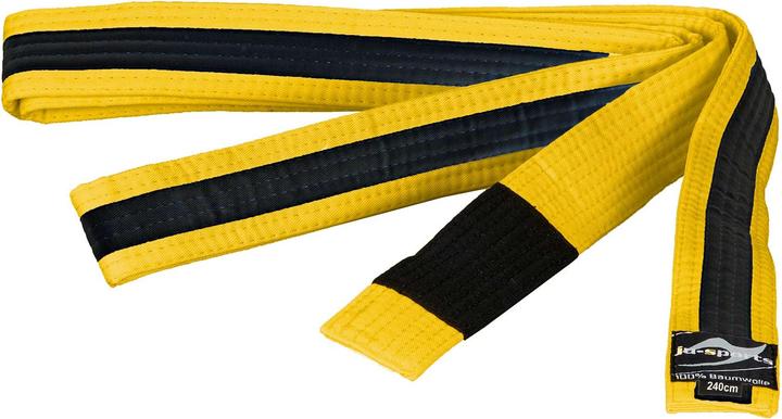 Image du produit Ju-Sports Ceinture Bjj pour enfants jaune avec bande noire