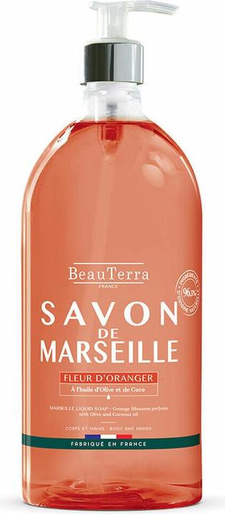 Actual product image BeauTerra Liquid soap Marseille Orange Blossom (Liquid soap, 1000 ml)