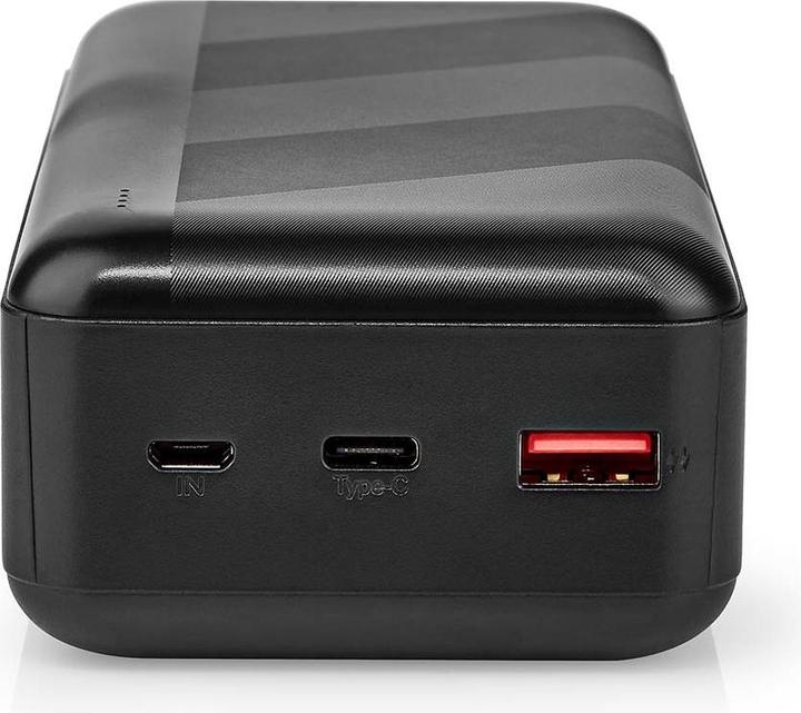 Produktbild Nedis powerbank | 30000 mAh | 1.5 / 2.0 / 3.0 A | Anzahl der Ausgänge: 2 | Ausgangsanschluss: 1x USB (30000 mAh, 20 W, 111 Wh)