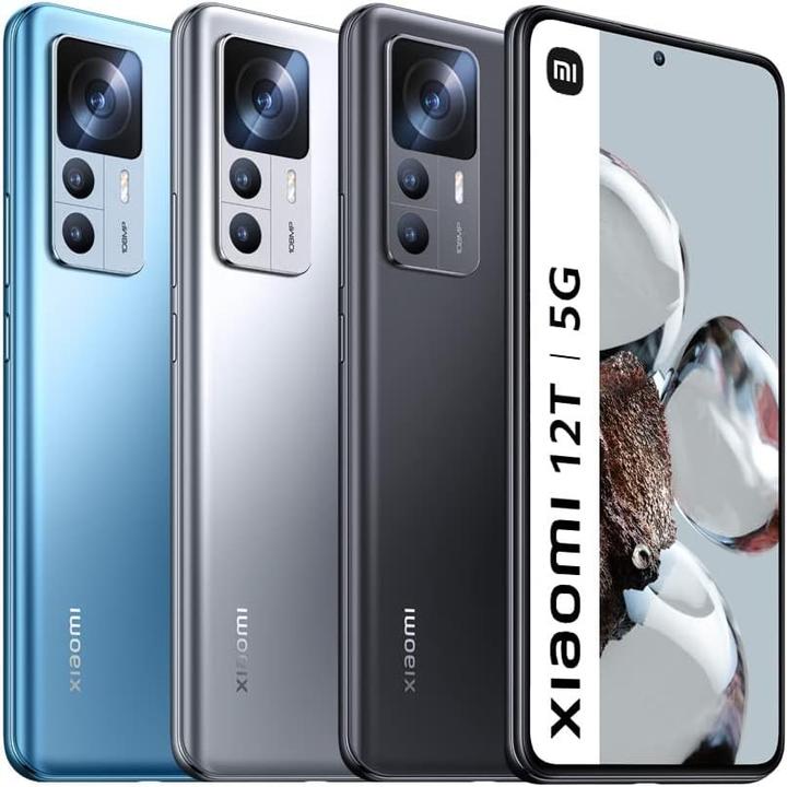 Immagine prodotto Xiaomi 12T Clear Blue 8GB RAM 128GB ROM Blue (128 GB, Azzurro, 6.42", 5G)