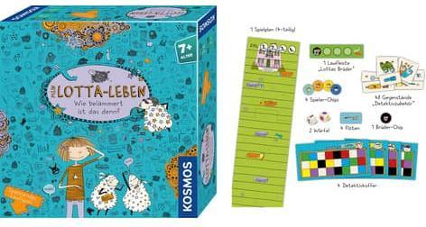 Kosmos 681029 My Lotta Life - Gioco Da Tavolo Di Corsa Per Bambini Dai 7 Anni, 2-4 Giocatori, Con Valigetta Detective E Personaggi Lotta, Idea Regalo Compleanno