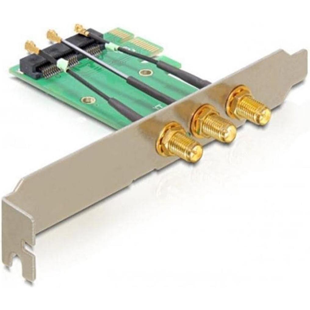 Thumbnail - Delock IPex zu RP-SMA Slotblech (PCIe), Netzwerkkarte