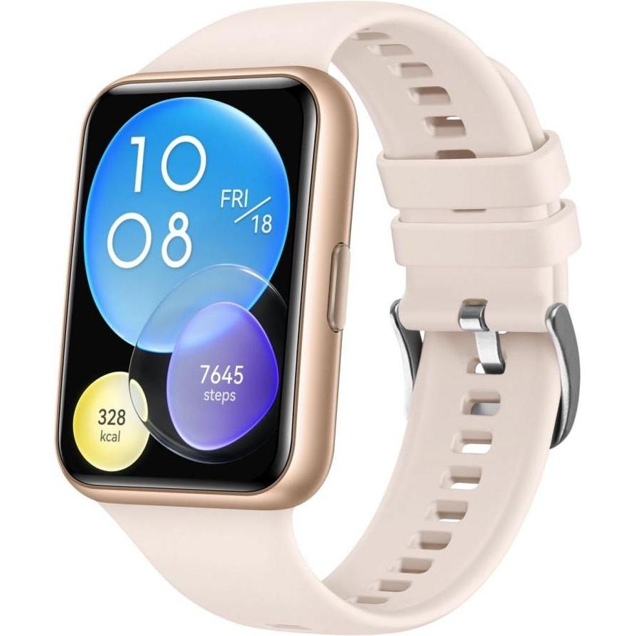 Fixed Cinturino in silicone per Huawei Watch Fit2, rosa (Silicone), Cinturini per orologi, Rosa