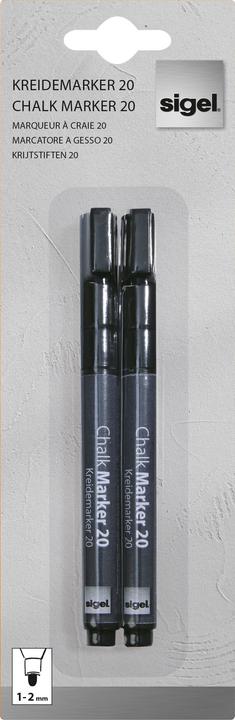 Actual product image Sigel Artverum chalk marker 20 Round (1-2 mm) (2 x)