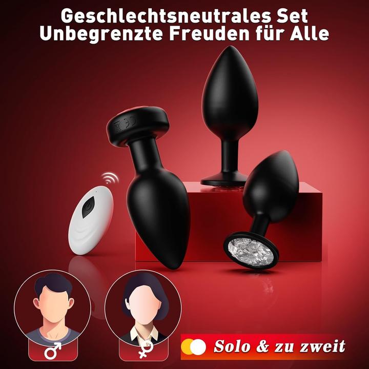 Produktbild NoName 3er-Set Analplugs mit Vibration