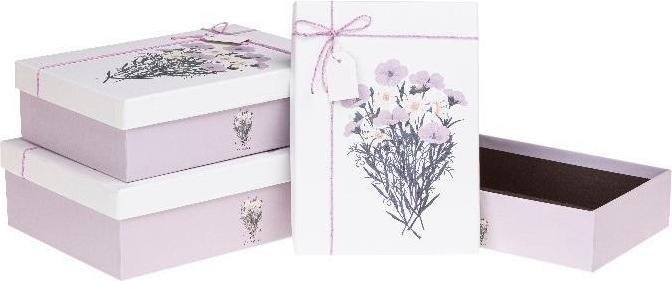 Image du produit Rozette Geschenkbox mit Schleife, 3-tlg. ROSETTE-Blumen (Coffret cadeau, 3 x)