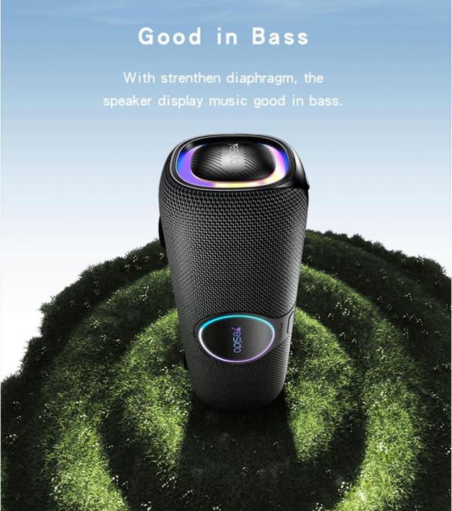 Actual product image Yesido BT Speaker YSW21 Karaoke, 120W, RGB, Waterproof, Black