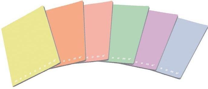 Produktbild Pigna Pack 10PZ Notizbücher Monochrom Pastell a4 (A4, Liniert)