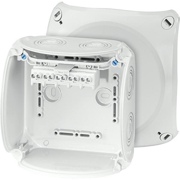 Hensel, Abzweigdose, Öffnungsaufhängung n/t 5x4mm2 130x130x77mm grau IP66/67 KF 0604 G (62000053)