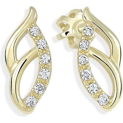 Brilio, Ohrringe, Gold earrings with zircons 239 001 01063