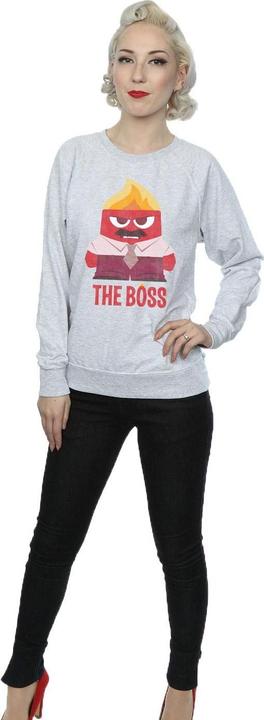 Actual product image Disney Womens/Ladies Inside Out Anger The Boss Sweatshirt (XXL)