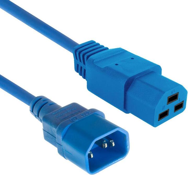 Produktbild Powercord C14 - C21 IEC60320 blue 2 m (2 m)