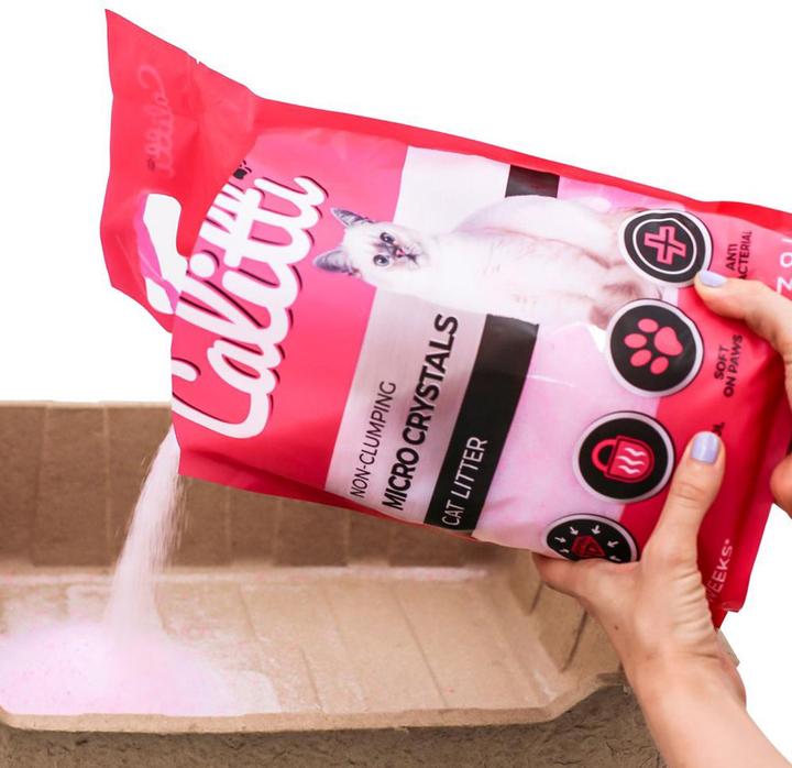 Productafbeelding Calitti Microkristallen - Siliconen kattenbakvulling 3 8 l (Niet-klonterend, 3.80 kg)