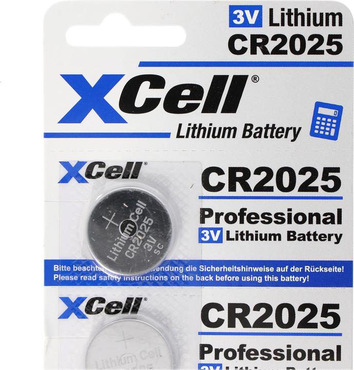 Produktbild XCell Batterie 5er-Sparset CR2025 (5 Stk., CR2025, 170 mAh)