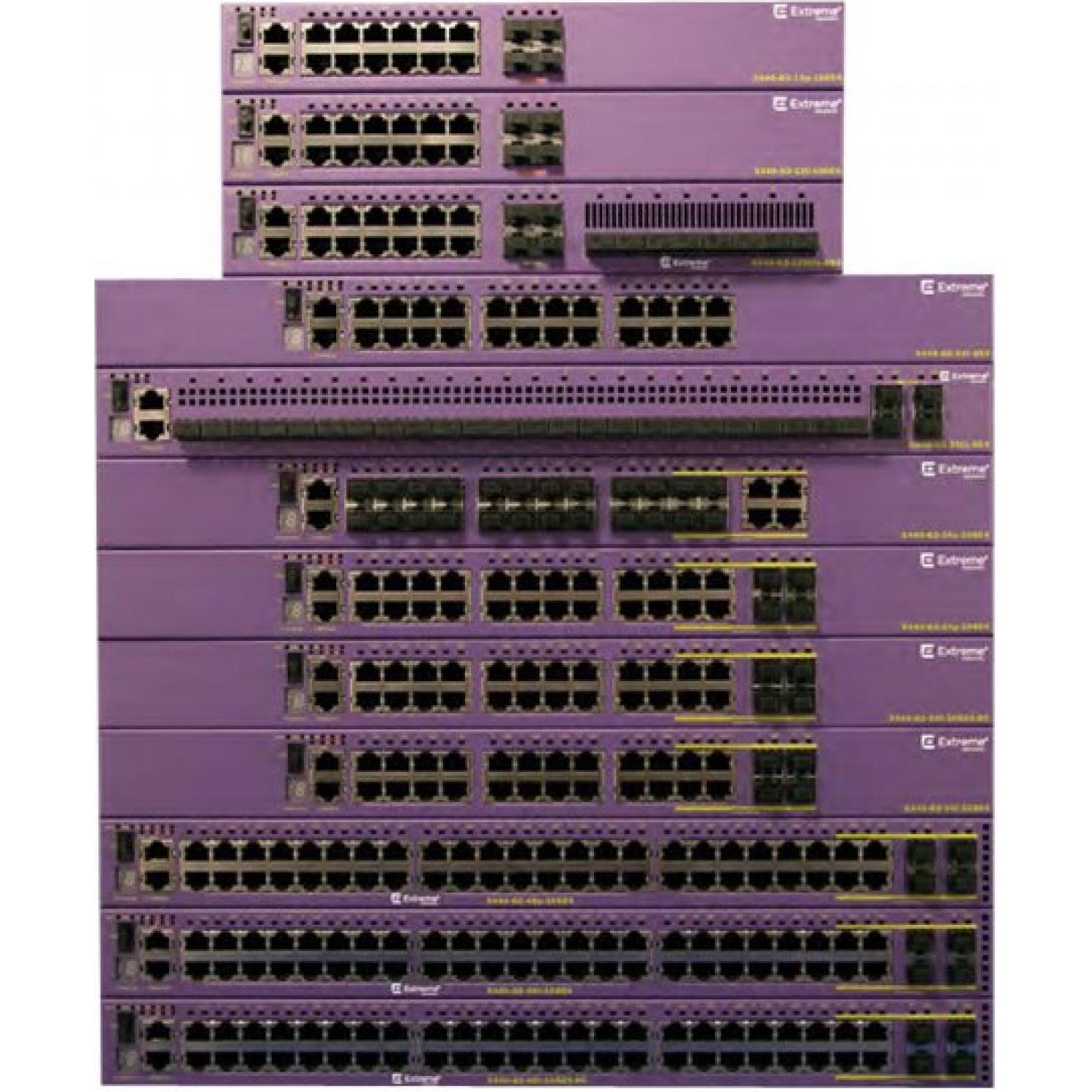 Extreme Networks ExtremeSwitching X440-G2 X440-G2-48t-10GE4 (48 Ports), Netzwerk Switch, Braun