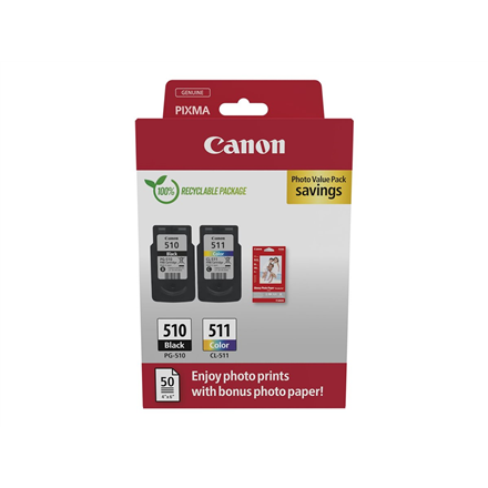 Produktbild Canon PG-510/CL-511 Ink Cartridge PVP (M, BK, C, Y)