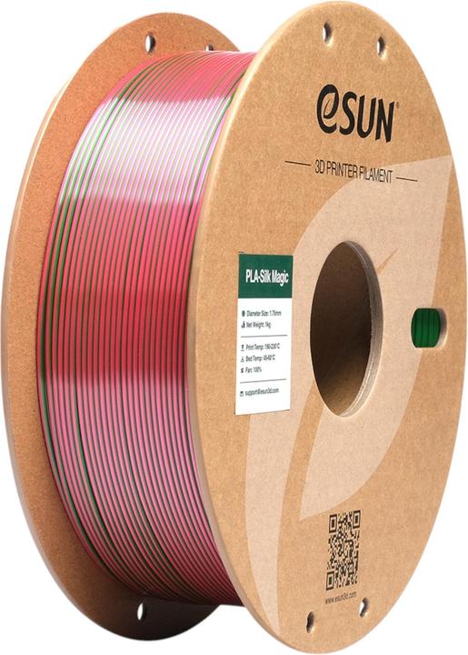 Productafbeelding eSUN EPLA-SILK MAGIC 1,75mm RED GREEN 1kg (PLA, 1.75 mm, 1000 g, Veelkleurig)