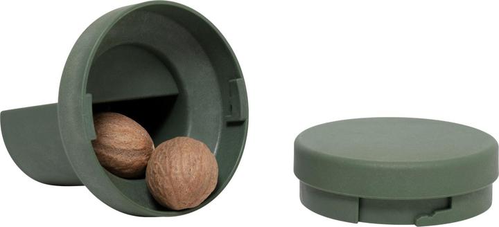 Actual product image Crush Grind Nutmeg Mill Billund 7.6 cm, Dark Green (Nut)