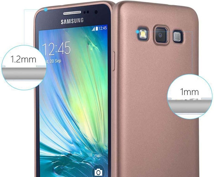 Produktbild Cadorabo TPU Matt Metallic Cover (Samsung Galaxy A3)