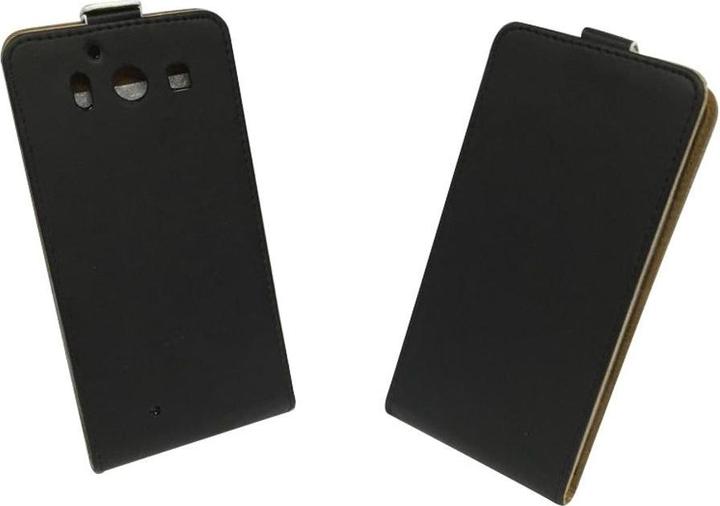 Produktbild König Design Microsoft Lumia 950 Handy Tasche Flip Case Cover Schutz Hülle Wallet Schwarz Neu (Nokia Lumia 950 XL)