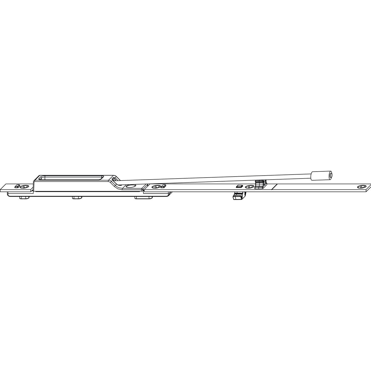 Maco, Türbeschlag + Scharnier, Auffangsicherung unten für Holz/PVC, ab FFH 1850 mm, silber (209774)