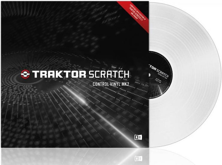 Actual product image Native NI Traktor Scratch Pro Control Vinyl White MKII