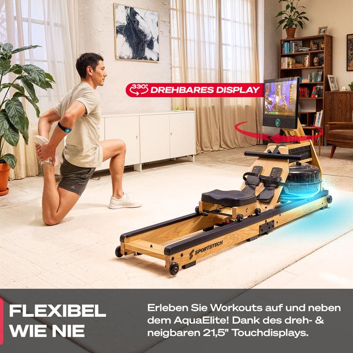 Produktbild Sportstech Rudergerät AquaElite OAK