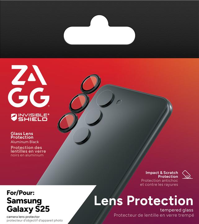 Actual product image Zagg InvisibleShield Premium GL (CameraRings) Samsung Galaxy S25 (3 pcs., Samsung Galaxy S25)