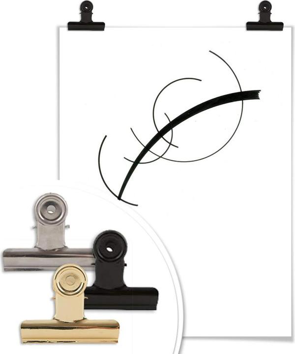 Actual product image Trenddeko Kandinsky - Curve to the point (100 x 120 cm)