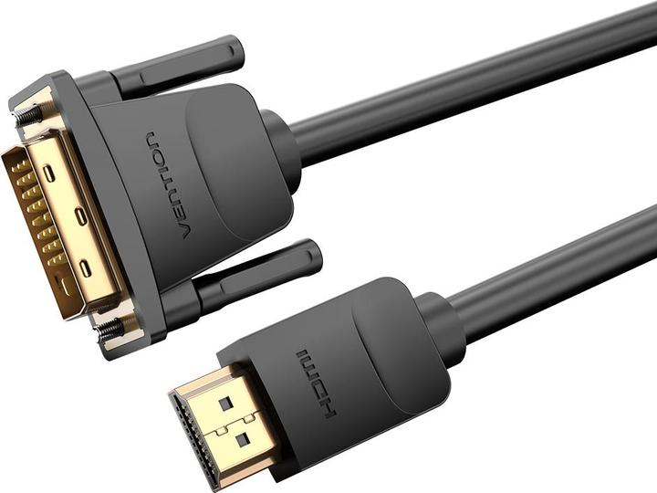 Produktbild Vention HDMI to DVI Cable 3m ABFBI (Black) (3 m, HDMI, 2.0)