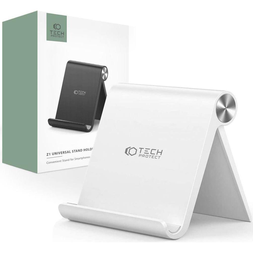 Tech-Protect Z1 supporto universale per smartphone / tablet - bianco, Supporto per tablet, Bianco