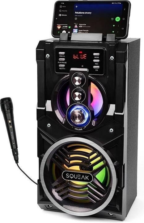 Produktbild Squeak Beatboxer Bluetooth 5.1 Speaker - Głośnik Bluetooth Z Karaoke Radio Fm Microsd Aux I USB S (1x 20 W)