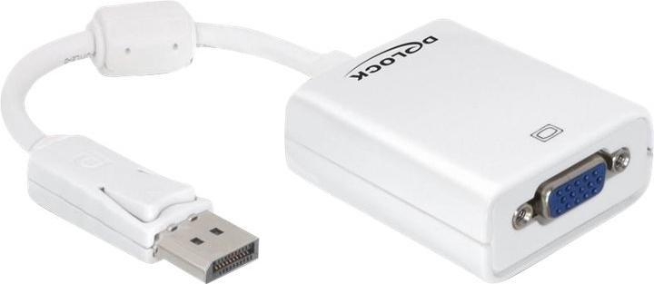 Actual product image Delock Monitor adapter DP to VGA-Bu white (VGA, 16 cm)