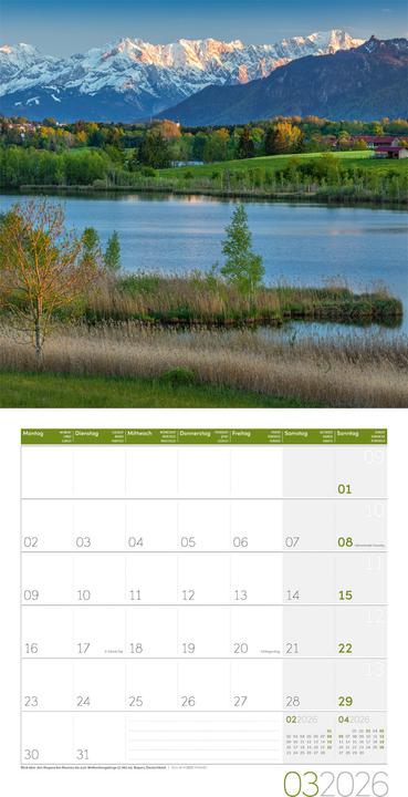 Image du produit Alpen Kalender 2026 - 30x30 (30 x 30 cm, Couverture rigide, Allemand, Italien, Anglais, Français)
