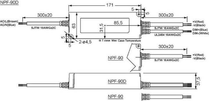 Actual product image MeanWell LED Driver LED Transformer