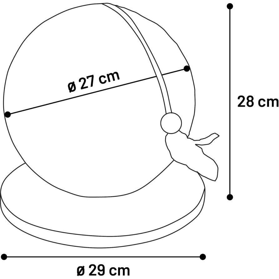Thumbnail - Flamingo Scratching Ball Estrella - Brown - 27cm (27 cm, Braun), Katzenbaum