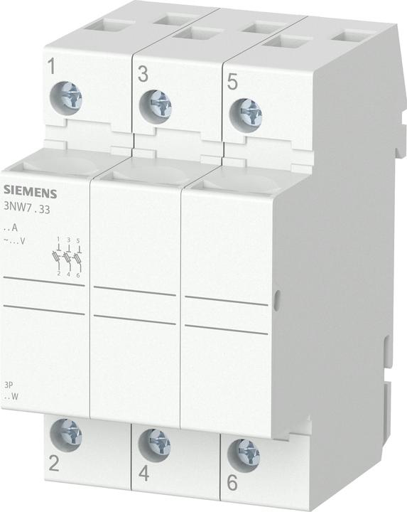 Produktbild Siemens SIEM 3NW7033 Zylindersicherungshalter 32A 3p o.Signalmelder (32 A)